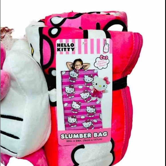 Hello Kitty Sanrio Slumber Bag & Character Plush Pillow Pal NEW - Picture 5 of 6